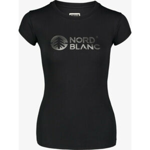 Dámské bavlněné tričko NORDBLANC Central černá NBSLT7403_CRN