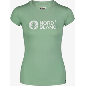 Dámské bavlněné tričko NORDBLANC Central zelená NBSLT7403_PAZ