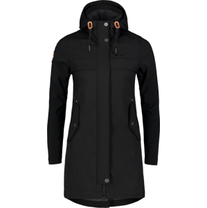 Dámský jarní softshellový kabát Nordblanc Wrapped černý NBSSL7612_CRN