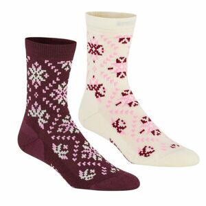 Dámské vlněné ponožky Kari Traa Tirill sock 2pk růžové 611322-Pri