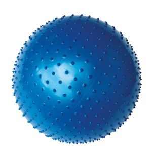 Gymnastický míč Yate Gymball - 65 cm s výstupky, modrá