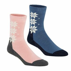 Dámské vlněné ponožky Kari Traa KT Wool Sock 2PK modré 611338-Fai