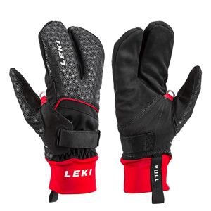 Běžkařské rukavice LEKI Nordic Circuit Shark Lobster (2+2) (643905601) black/red 11