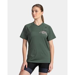 Dámské bavlněné tričko Kilpi REMIDO-W Tmavě zelená