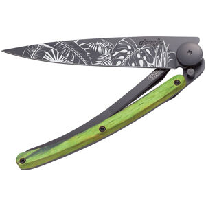 Kapesní nůž Deejo 1GB161 Tattoo 37g, Green Beech, Jungle