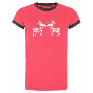 Dívčí bavlněné tričko Kilpi AVIO-JG růžové
