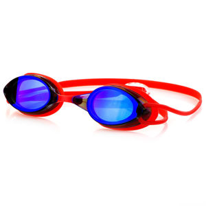 Plavecké brýle Spokey SPARKI červené, zrcadlová skla