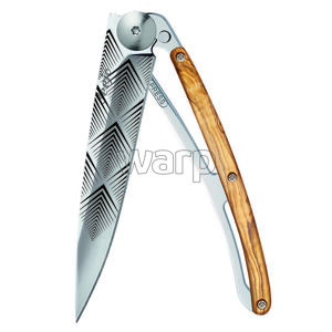 Kapesní nůž Deejo 1AB106 Tatto 37g olivewood Art déco