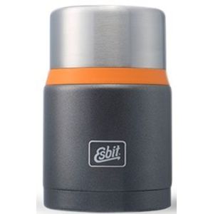 Vakuová termoska na jídlo z nerez oceli Esbit Lux s lžičkou 0,75 l Grey/Orange FJ750SP-GO