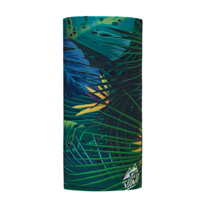 Jednovrstvý multifunkční šátek Silvini Motivo UA1730 lime-ocean