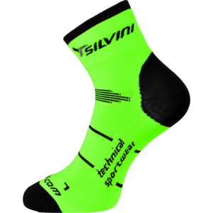 Cyklistické ponožky Silvini Orato UA445 green-charcoal 36-38