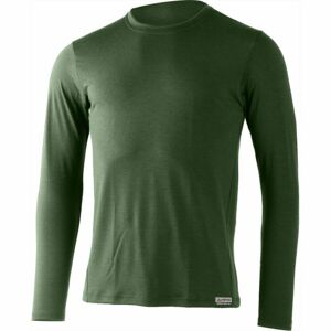 Pánské merino triko Lasting ALAN-6262 zelené L