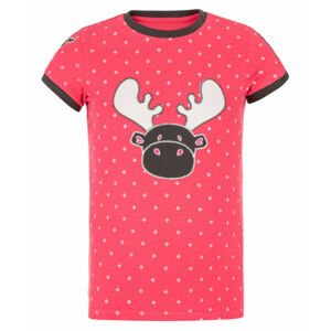 Dívčí bavlněné tričko Kilpi MALGA-JG růžové