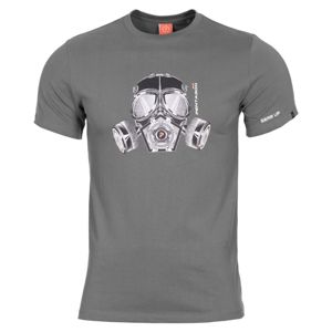 Pánské tričko PENTAGON® Gas mask wolf grey L