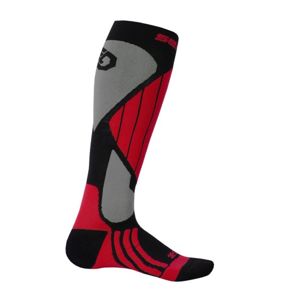 Ponožky Sensor Snow Pro černá/červená/šedá 14200065 3/5 UK