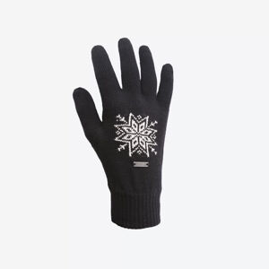 Pletené Merino rukavice Kama R104 110 černá
