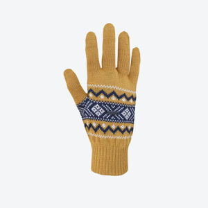 Pletené Merino rukavice Kama R113 102 žluté