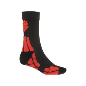 Ponožky Sensor Hiking New Merino Wool černá/červená 15200054 6/8 UK
