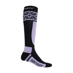 Ponožky Sensor THERMOSNOW NORWAY černá/fialová 17200090 3/5 UK