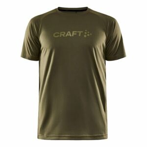 Pánské funkční triko CRAFT CORE Unify Logo zelené 1911786-664000