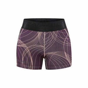 Dámské elastické šortky CRAFT Core Essence Hot Pants fialové s růžovou 1908773-435721